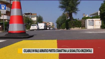 Ciclabile in viale Adriatico, partita la segnaletica orizzontale – VIDEO item-thumbnail